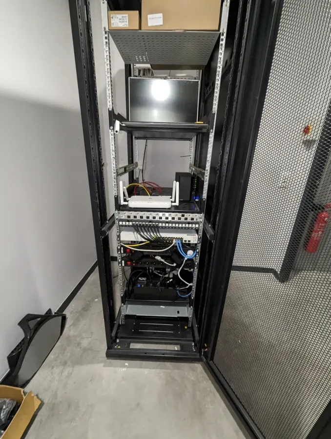 Baie de brassage câblée par ITD chez un client